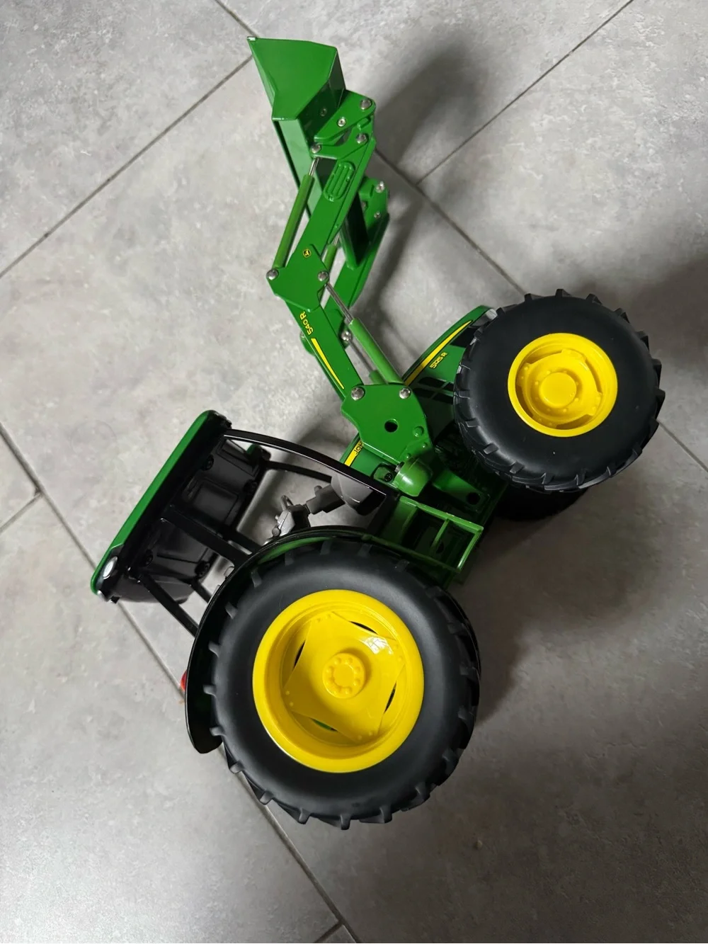 John Deere Green and Yellow Front Loader Tractor Toy